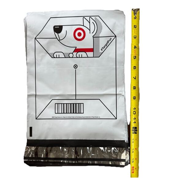 Target Poly Mailer Bags Bullseye Dog 10x13 Pack of 50 New! Peel and Seal New - Picture 6 of 7